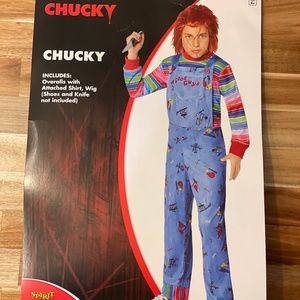 Kids Chucky Costume (size S/M fits an 8 year old)